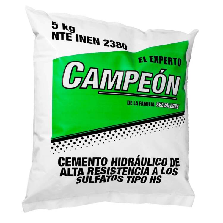 Cemento hidráulico CAMPEÓN; 5 kg
